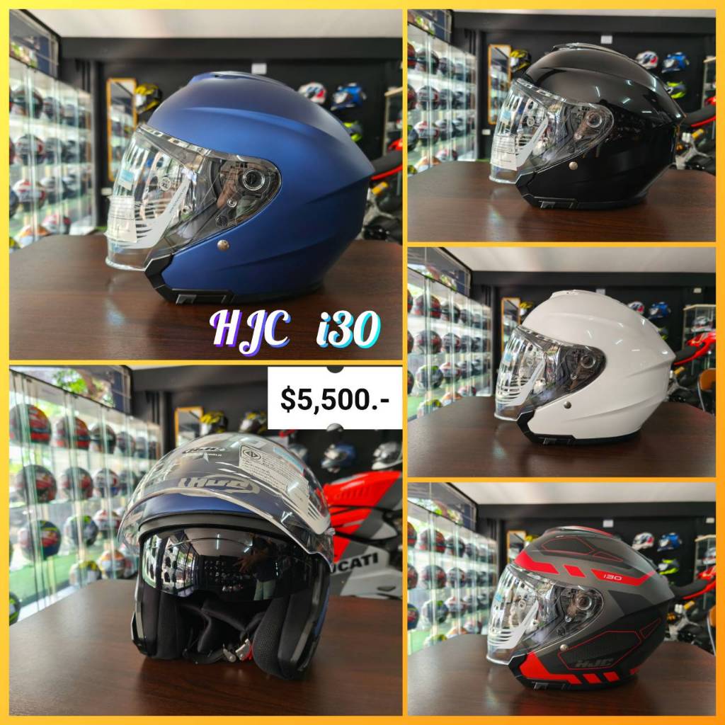 หมวกกันน็อค HJC รุ่น i30 หมวกเปิดหน้า Open Face รูปทรง Jet สุดเท่ห์ รุ่นยอดนิยม-ขายดีที่สุด ลวดลายให