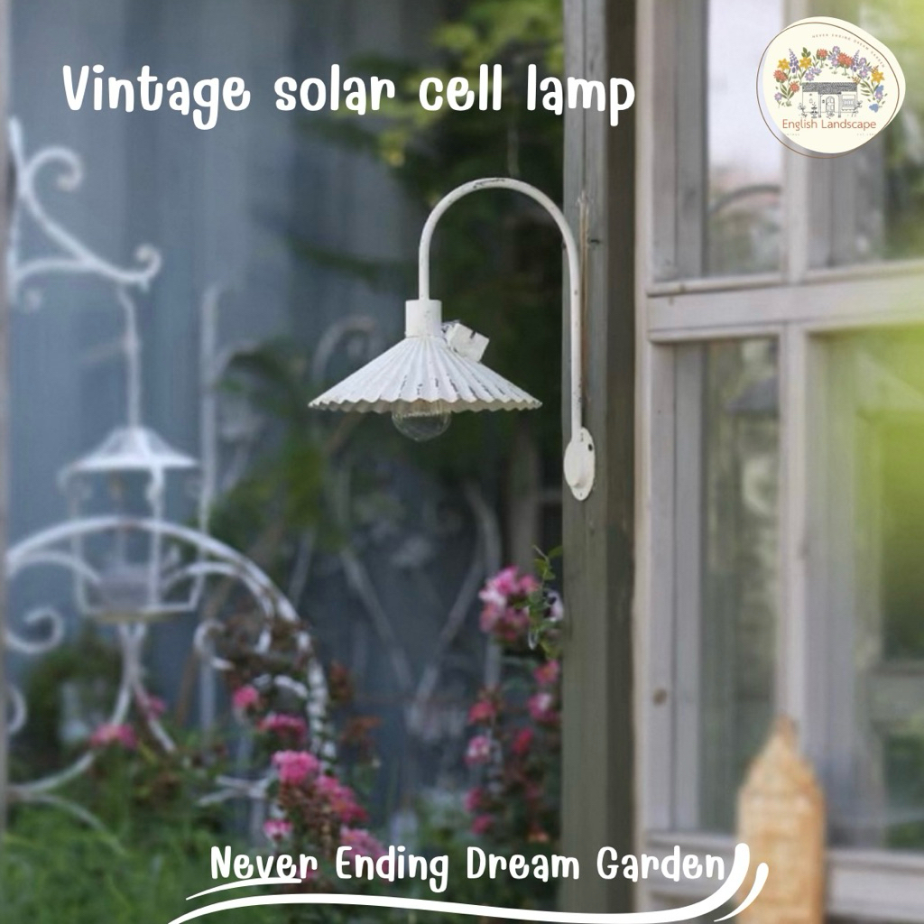 โคมไฟโซลาร์เซลล์วินเทจ Vintage solar cell lamp