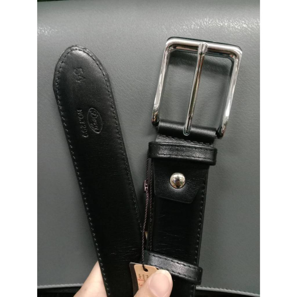 Devy เข็มขัด รุ่น 7299 รุ่นพิเศษความยาวเส้น 54 หนังวัวแบบเรียบ