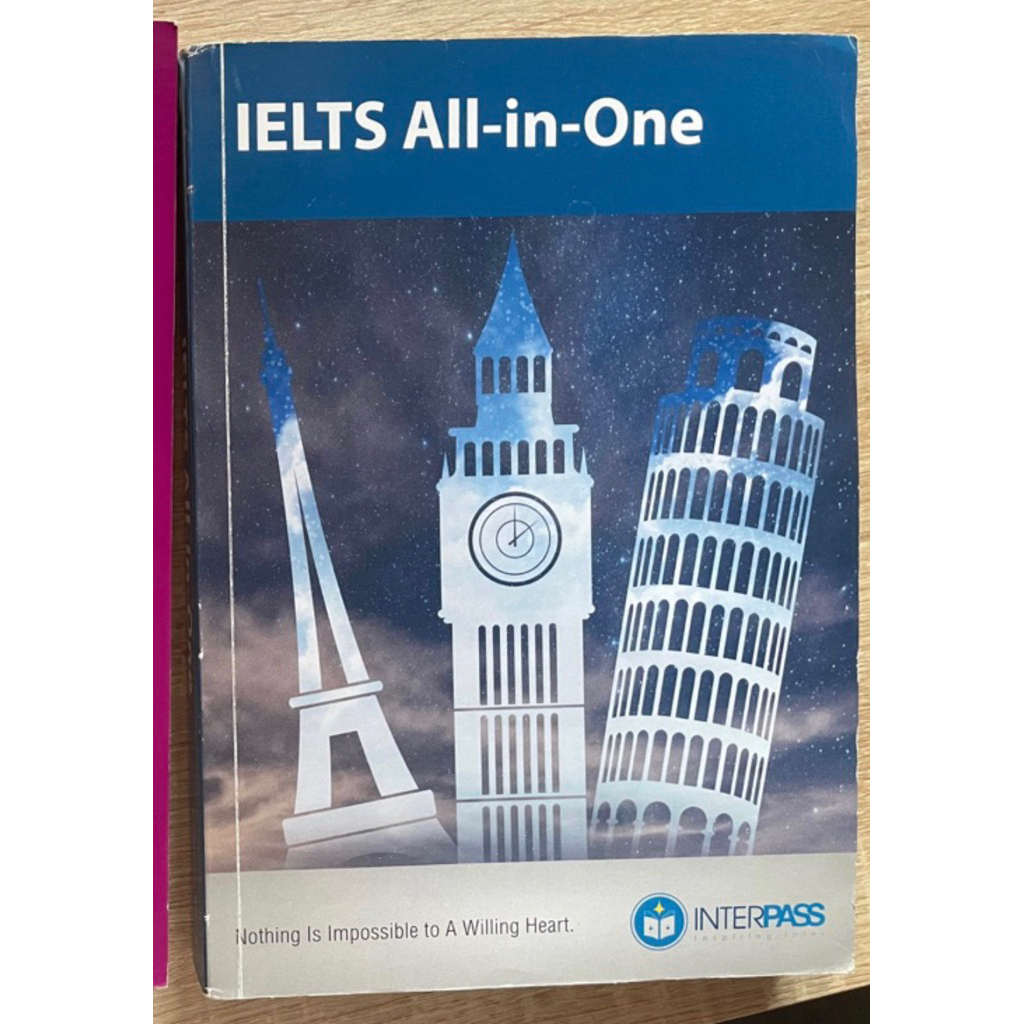 หนังสือเตรียมสอบ ielts ของ interpass (ielts all in one)