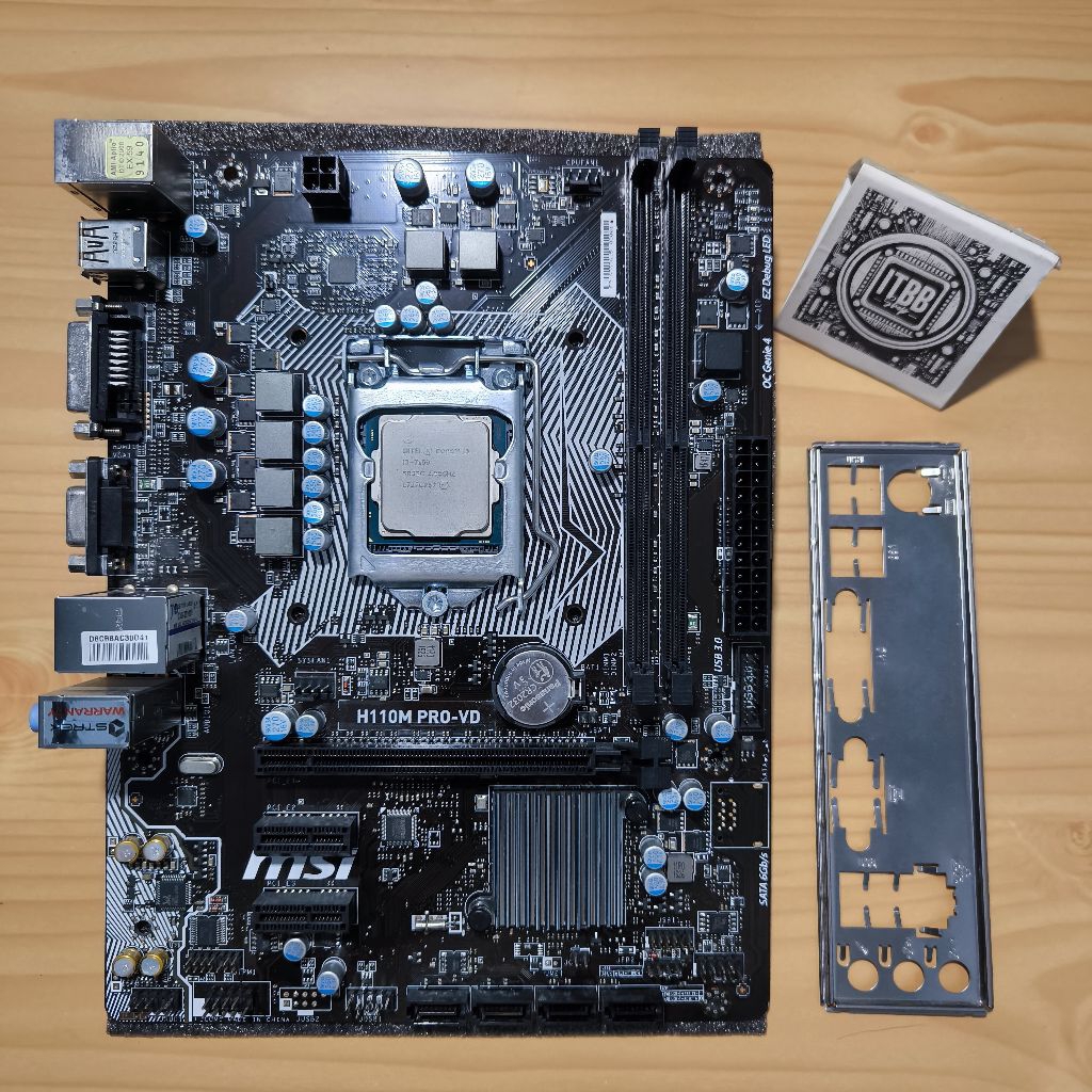 ซีพียูพร้อมเมนบอร์ด INTEL CORE i3 7100 & MSI H110M PRO-VD SOCKET LGA 1151 สภาพดี ใช้งานได้ปกติ