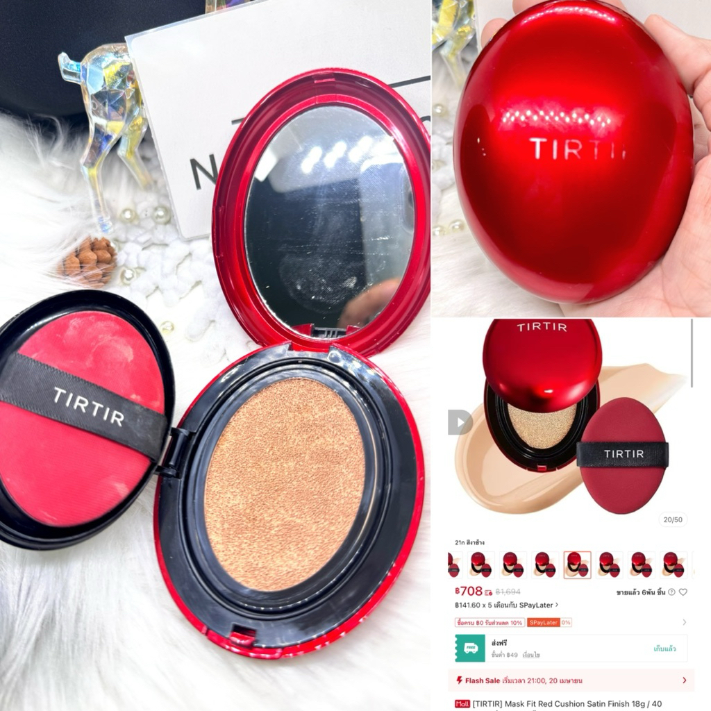 used_TIRTIR cushions สี21N ขนาด18กรัม