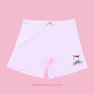 กางเกงซับในเด็กสีชมพู(รุ่นสลิม) กางเกงใน กันโป๊ ลายซานรีโอ้ sanrio ใส่สบาย ไม่เข้าวิน ขาไม่บาน 2-12ปี #กปชม