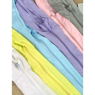 เสื้อคลุมกันเเดด เสื้อคลุมเเขนยาว 12สีให้เลือก เบาบางสบาย กันยูวี99% ระบายอากาศ #020340