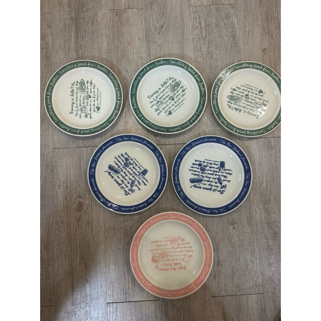 Mister donut 24cm plates