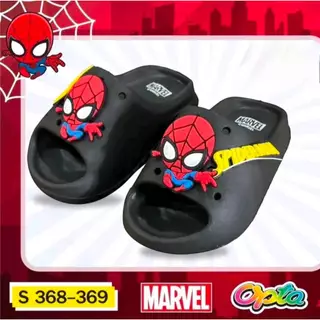 NFshoes รองเท้าแตะ OPTA GTR-S 368-369 Spider Man สำหรับเด็ก น่ารัก น้ำหนักเบา ใส่สบายลิขสิทธิ์แท้