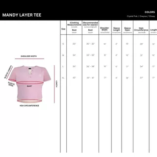 Merge Official - Mandy Layer Tee (พร้อมส่ง)