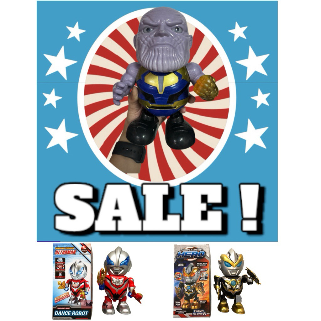 Hero Dance Thanos / Ultraman หุ่นเต้น มีเสียงมีไฟ