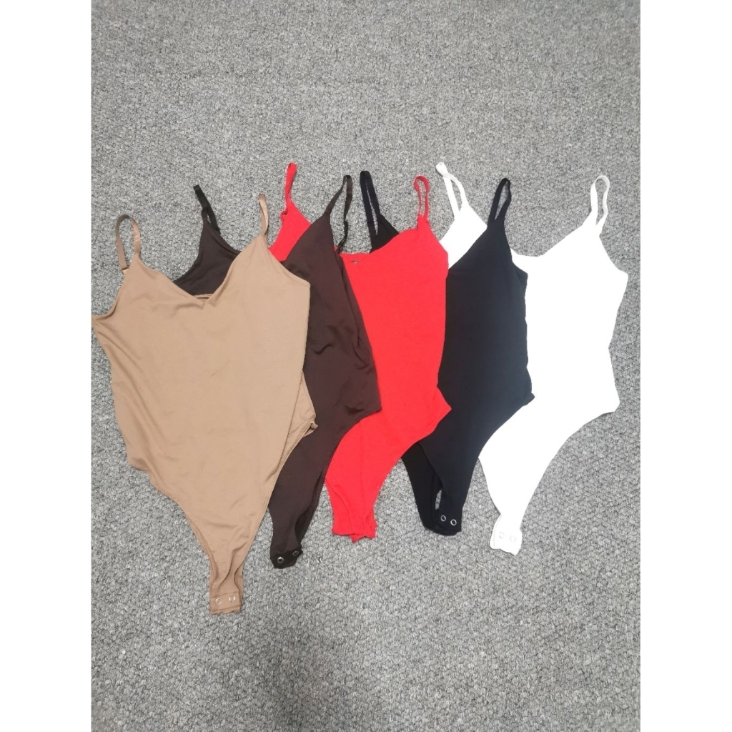 Primark​ Body​suit บอดี้สูท​ สายเดี่ยว​ คอวี​