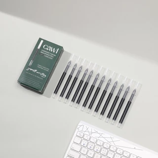 CAWL ปากกาเจล 0.5 มม. สีดำ สีแดง และสีน้ำเงิน หมึกแห้งเร็วความจุสูง เหมาะสำหรับนักศึกษาและสำนักงาน 1โหล/กล่อง(12ชิ้น)