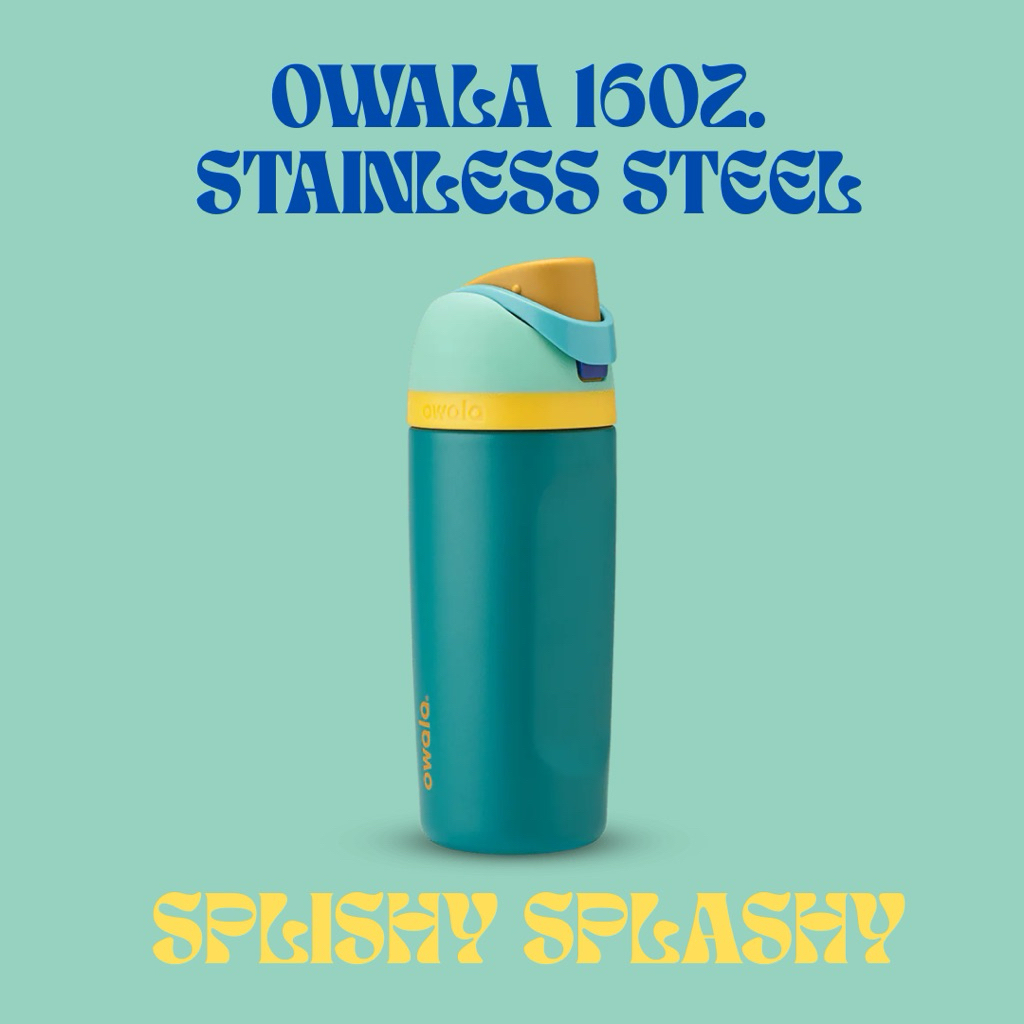 พร้อมส่ง✨ Owala freesip kids 16oz สี Splishy splashy