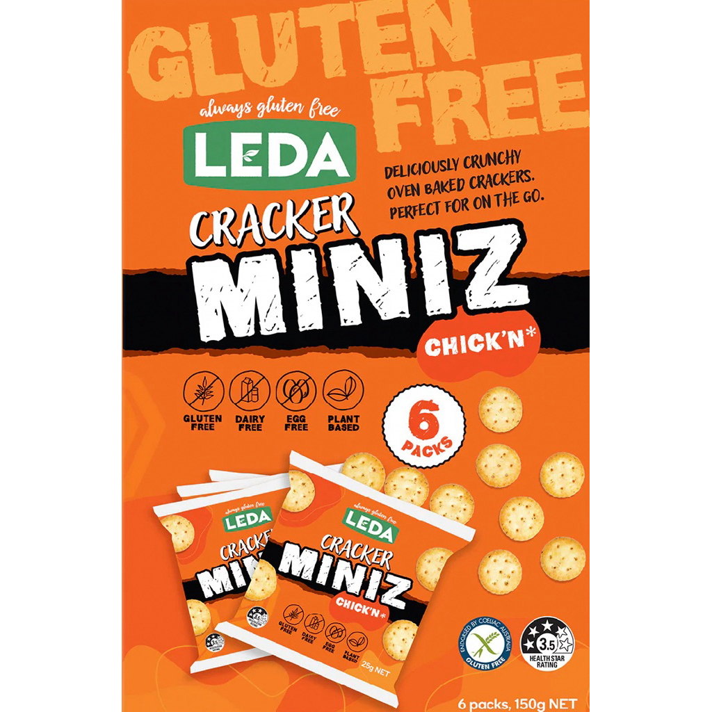 [Gluten Free] Leda Cracker Miniz Chick N/Cracker Miniz Cheeze 150g.