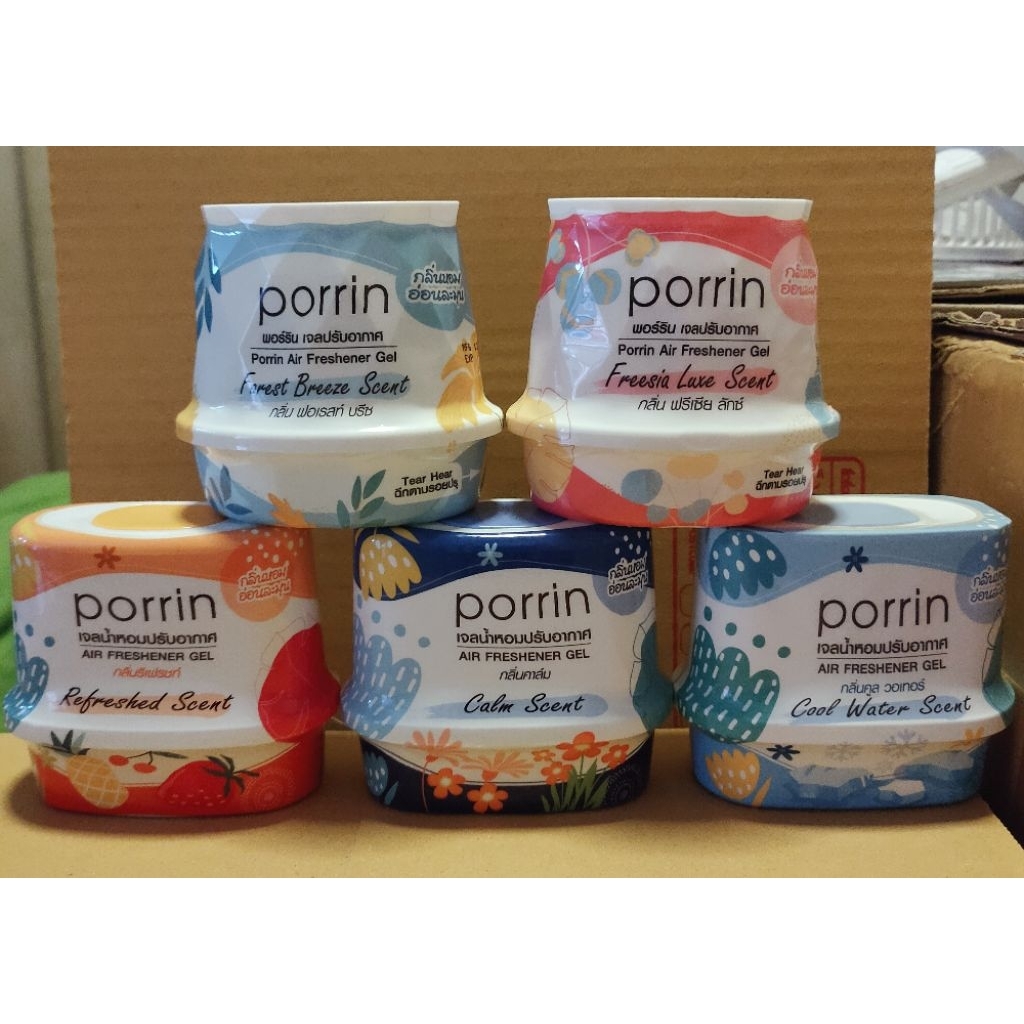 เจลปรับอากาศ PORRIN180กรัมกลิ่นFREESIALUXE/FOREST BREEZE(1ชิ้น)
