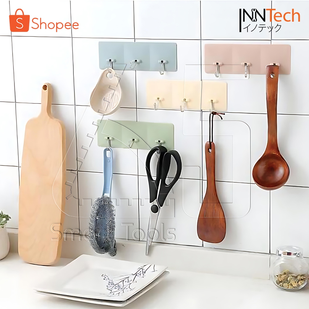 [ลดพิเศษ] InnHome ราวแขวนผ้าติดผนัง ราวแขวนเสื้อผ้า ราวแขวน ราวแขวนผ้าเช็ดตัว ผ้าขนหนู ไม่ต้องเจาะผนัง ราวแขวนในห้องน้ำ