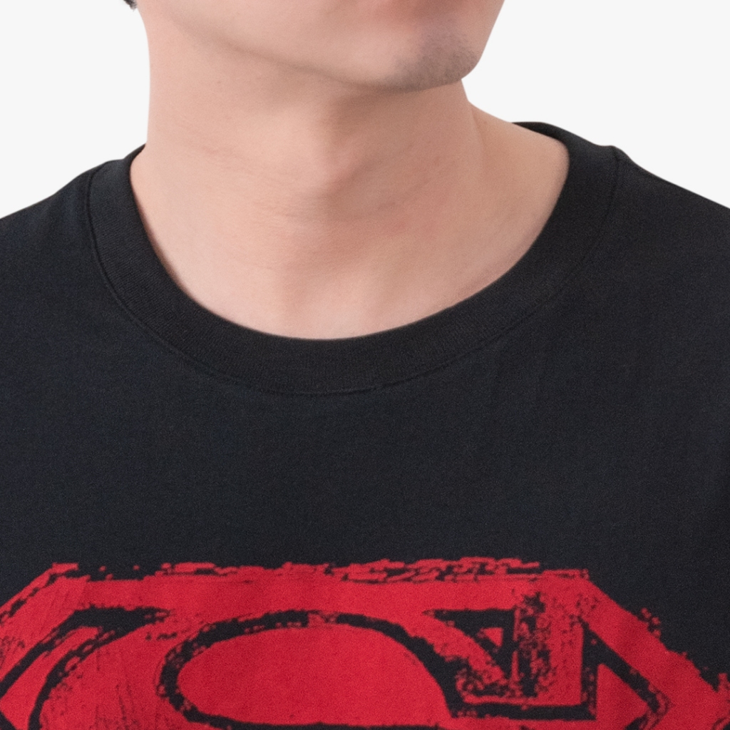 DOSH MEN'S T-SHIRTS SUPERMAN เสื้อยืดคอกลมผู้ชาย FSMT5231-BL (XS-2XL) - รูปที่ 3