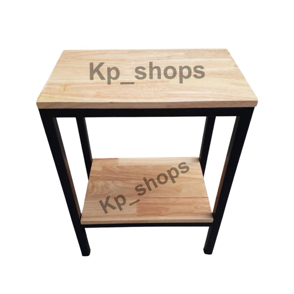 ชั้นอเนกประสงค์ไม้ยางพารา 2 ชั้น ขนาด 28x45x60 cm. มี 5 สี ชั้นวางของ