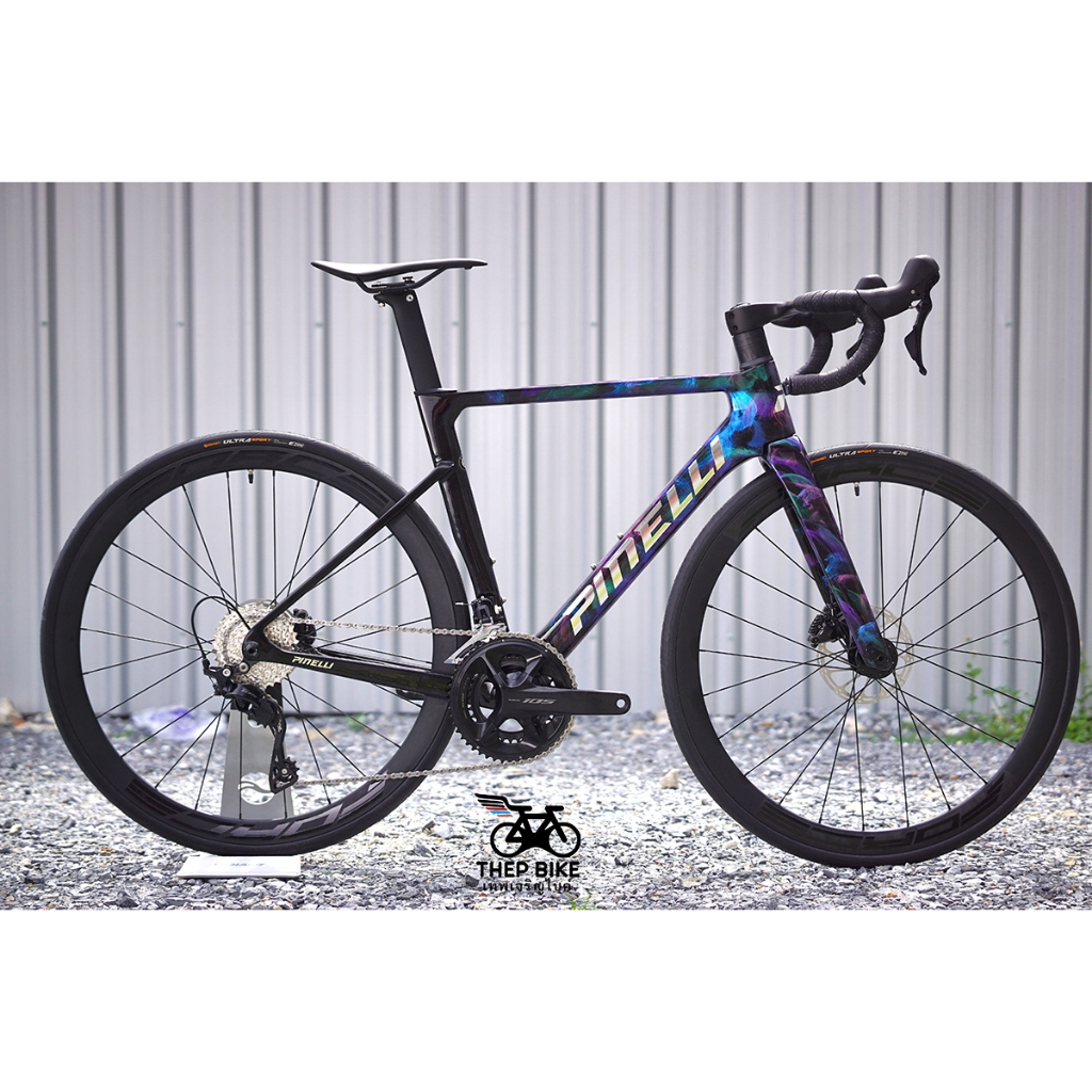 ***ล็อตใหม่*** เสือหมอบ Pinelli รุ่น Z9 เฟรมคาร์บอน ชุดขับ105 ล้ออลู