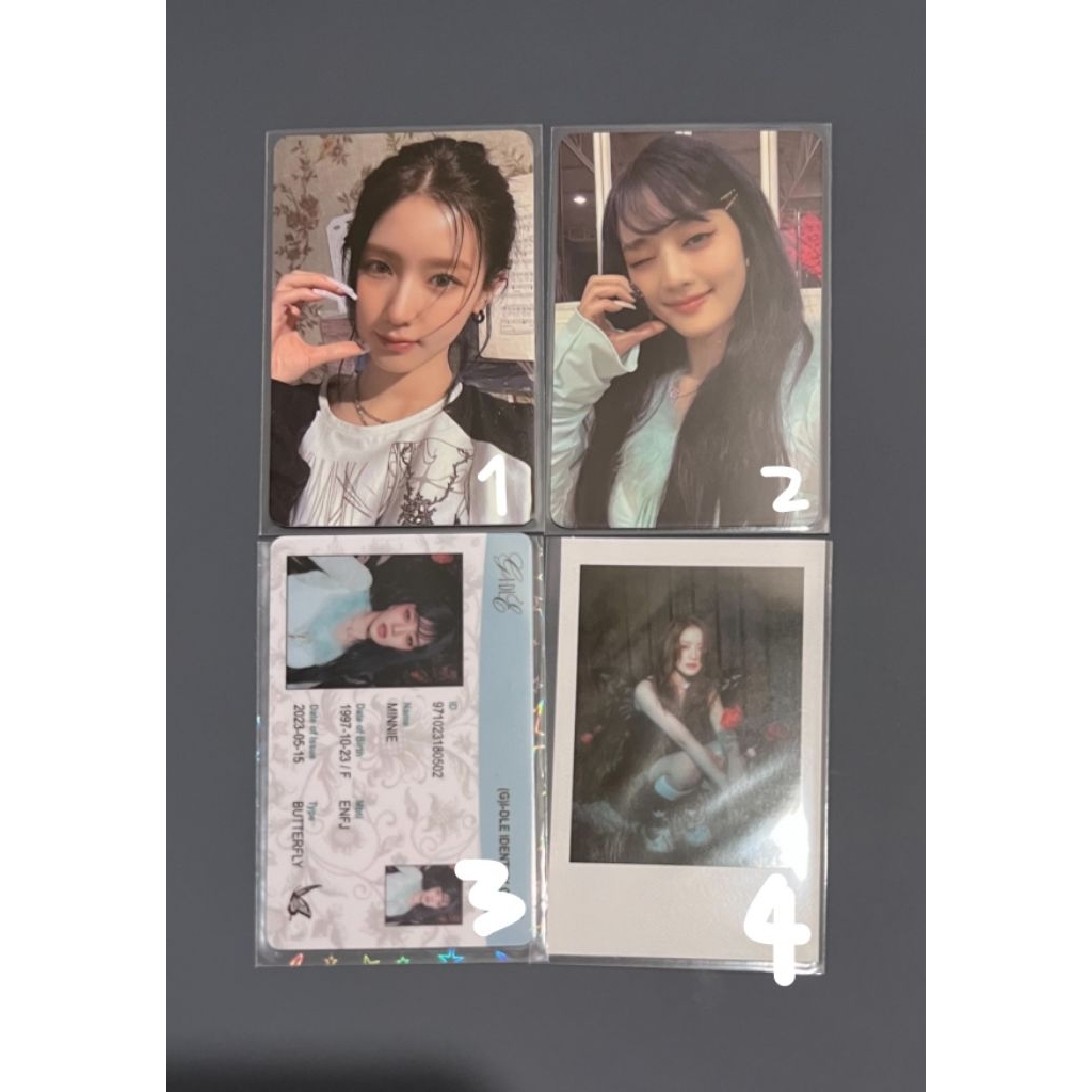 Kpop girl group photocards