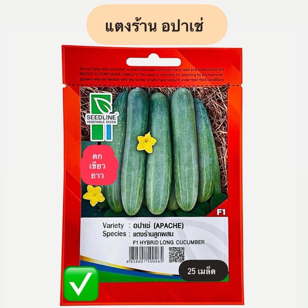 แตงร้าน อปาเช่ (25 เมล็ด) ตราซีดไลน์ พันธุ์พิเศษ