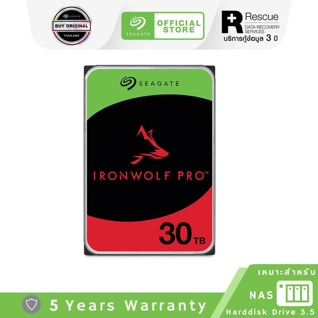 Seagate 30TB 3.5 HDD SEAGATE IRONWOLF PRO – 7200RPM, 512MB, SATA3 (ST30000NT011)