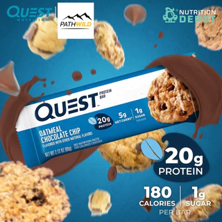 Quest Protein Bar โปรตีนบาร์ รสชาติหลากหลาย โปรตีนสูง คาร์โบไฮเดรตต่ำ ปราศจากกลูเตน เป็นมิตรกับคีโต