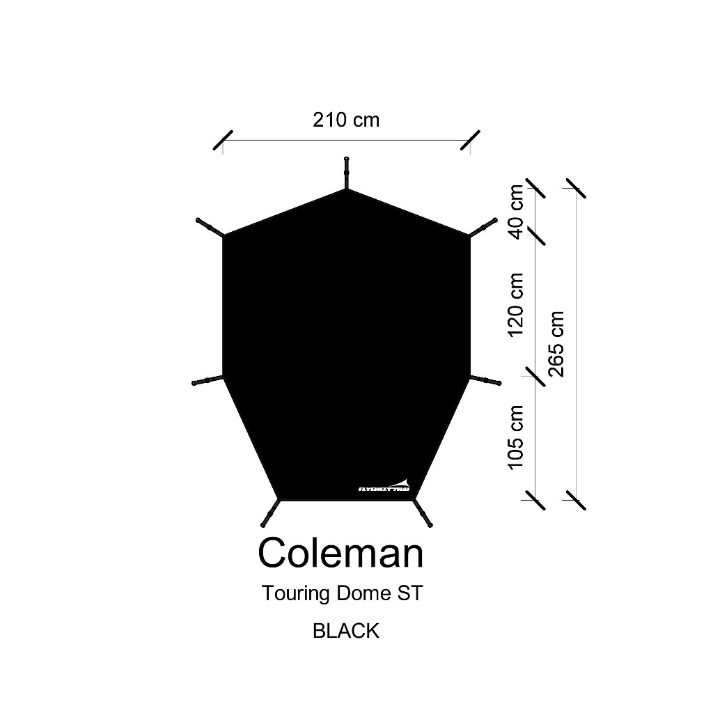 กราวชีท Coleman Touring Dome ST ผ้าปูรองพื้นเต้นท์ ยื่นหน้า