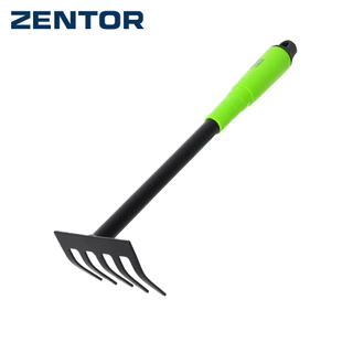 Zentor อุปกรณ์ทำสวน ชุดทำสวน พลั่วขุด จอบขุด เหล็กรีดเย็น ใช้งานได้นาน ทนทาน กันสนิม Gardening Rake