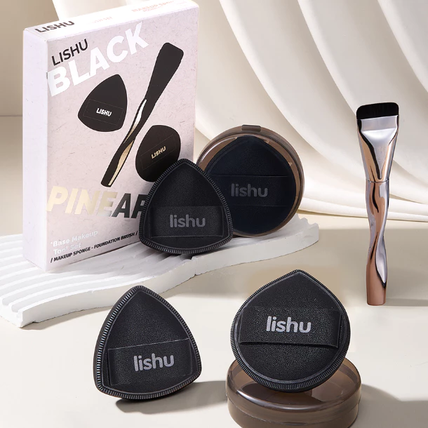 Lishu ชุดพัฟแป้ง, แปรงลงรองพื้น/พัฟคุชชั่น/พัฟรองพื้น thumbnail 3