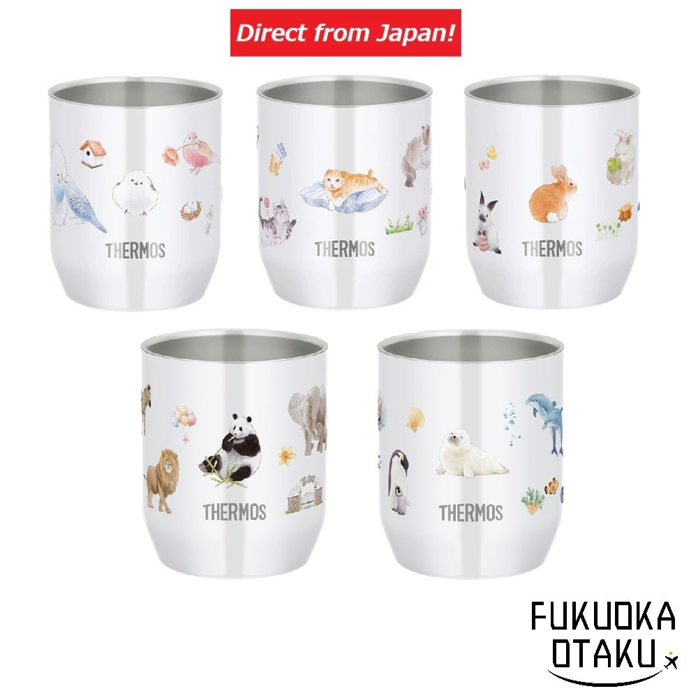 Thermos Vacuum Insulated Cup JDH-280CTSS Animal Series 5 Types  Stainless Tumbler[Direct from Japan]