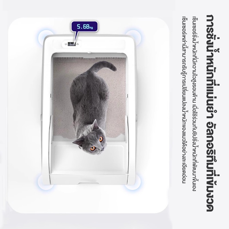 DIGITAL PET Automatic cat litter box ห้องน้ำแมวอัตโนมัติOpen-top และแอปควบคุมระยะไกล WithCamera ห้องน้ำเเมวแบบอัตโนมัติ - รูปที่ 6