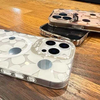 จัดส่งจากไทย เร็ว1-2วัน MOOPHE เคสดอกไม้ เคส แม่เหล็ก ชาร์ได้ สำหรับ iPhone i11 i12 i13 i14 i15 i16 i16e
