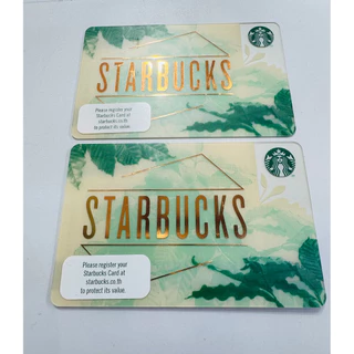บัตรกำนัลสตาร์บัค 1000 บาท (500x2ใบ) บัตรของขวัญ Gift Voucher Starbucks 1000 THB สามารถใช้แทนเงินสดได้เลยไม่มีวันหมดอายุ