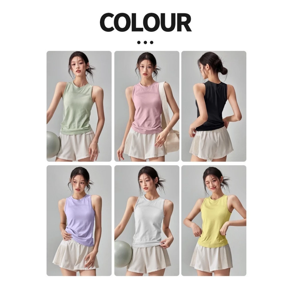 เสื้อกร้ามโยคะ Casual ใส่ได้ทุกกิจกรรม หลายสี ระบายอากาศ thumbnail 8