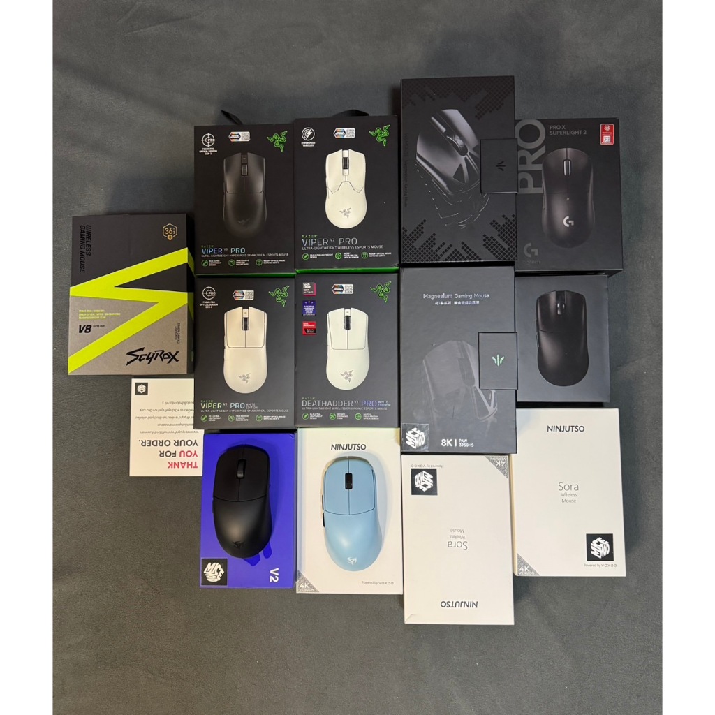 Logiteh  Hitscan hyper light WLMouse MayaX Finalmouse razer