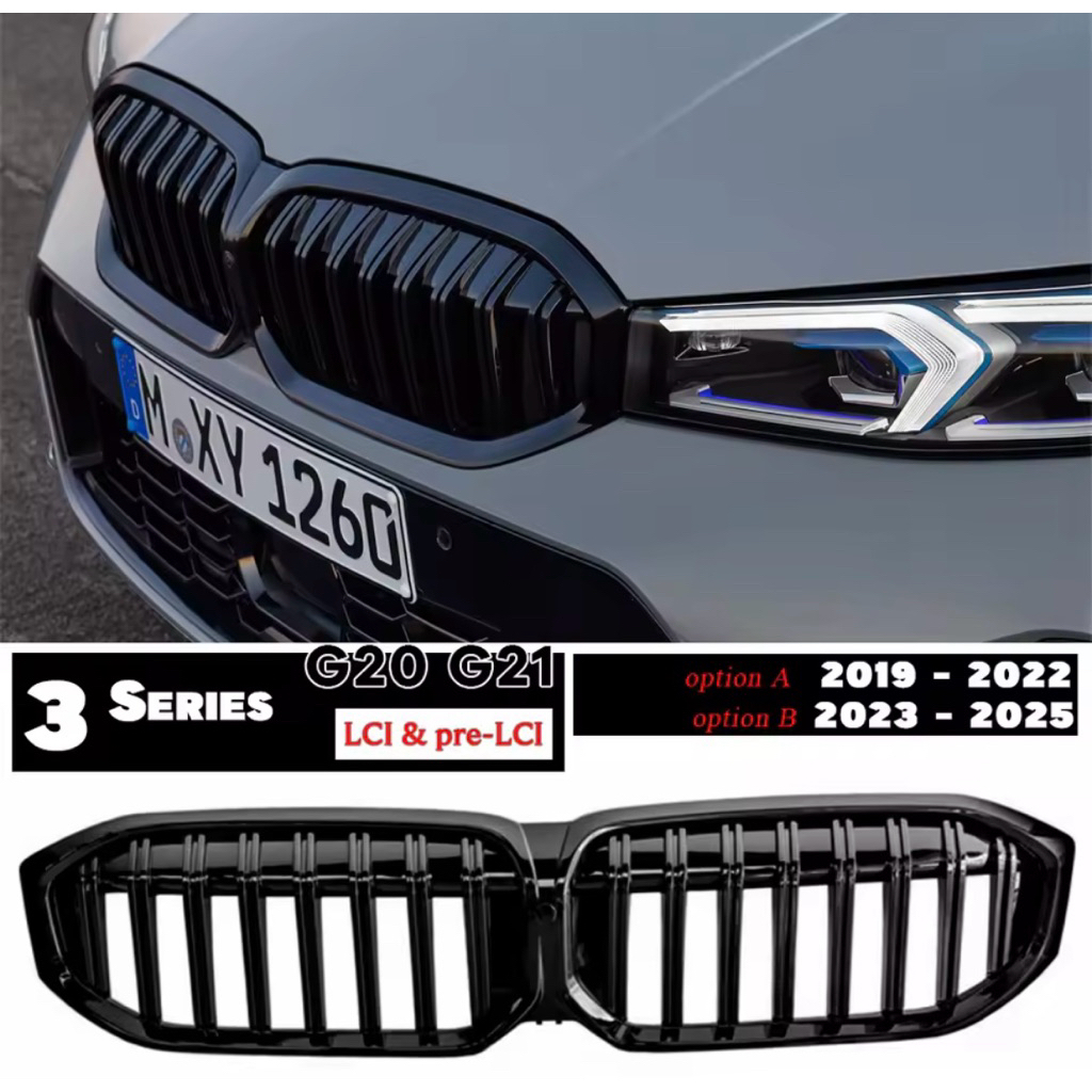 BMW 3 series Kidney grille g20 pre facelift & Lci Model