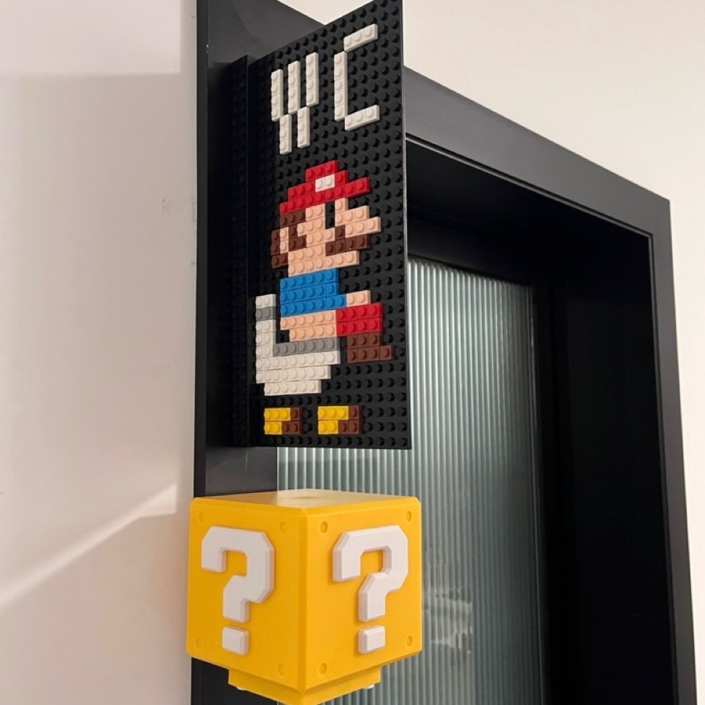 Mr.wall studio - ห้องน้ำไม่ต้องน่าเบื่อ! ชุดsetตกแต่งธีม Super Mario พร้อมไฟกล่อง 🍄👑🎮