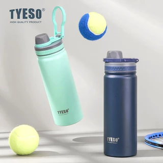 TYESO แก้วน้ำแบบพกพา ขวดน้ำออกกำลังกาย ด้ามจับพับได้ พกพาสะดวก TS-8706B TS-8709B 600ML/750ML