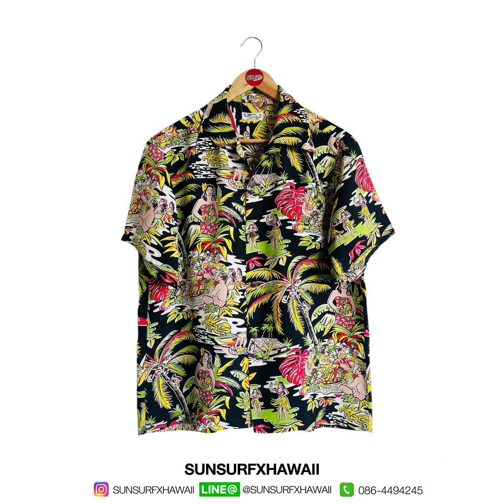 SUN SURF HAWAIIAN SHIRT  "HAWAIIAN VILLAGE"