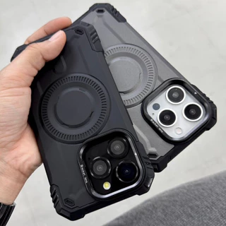 🔥มีส่งด่วน ในกทม.🔥 เคสไอโฟนกันกระแทกแข็ง Magnetic Bracket มุมกันกระแทก กรอบเลนส์ตั้งได้
