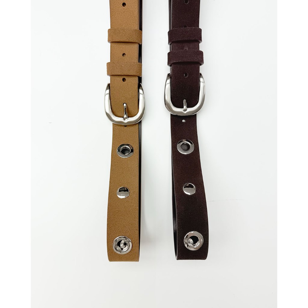 SUEDE STUDETTE BELT (2 Colors)