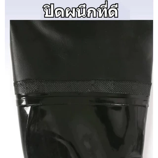 🔥อย่างดี PVC กางเกงบูทกันน้ำ ยางสังเคราะห์ ไซส์ 38-47 กางเกงทำสวน กางเกงกันน้ำ ทำไร่ โคลนไม่ดูด ทำจากยางพาราแท้ 100%