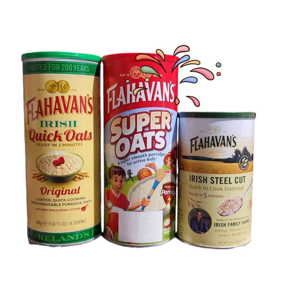 Flahavan's Irish 🇮🇹 Quick oats 500g🌾 Coarse cut oatmeal 700g.