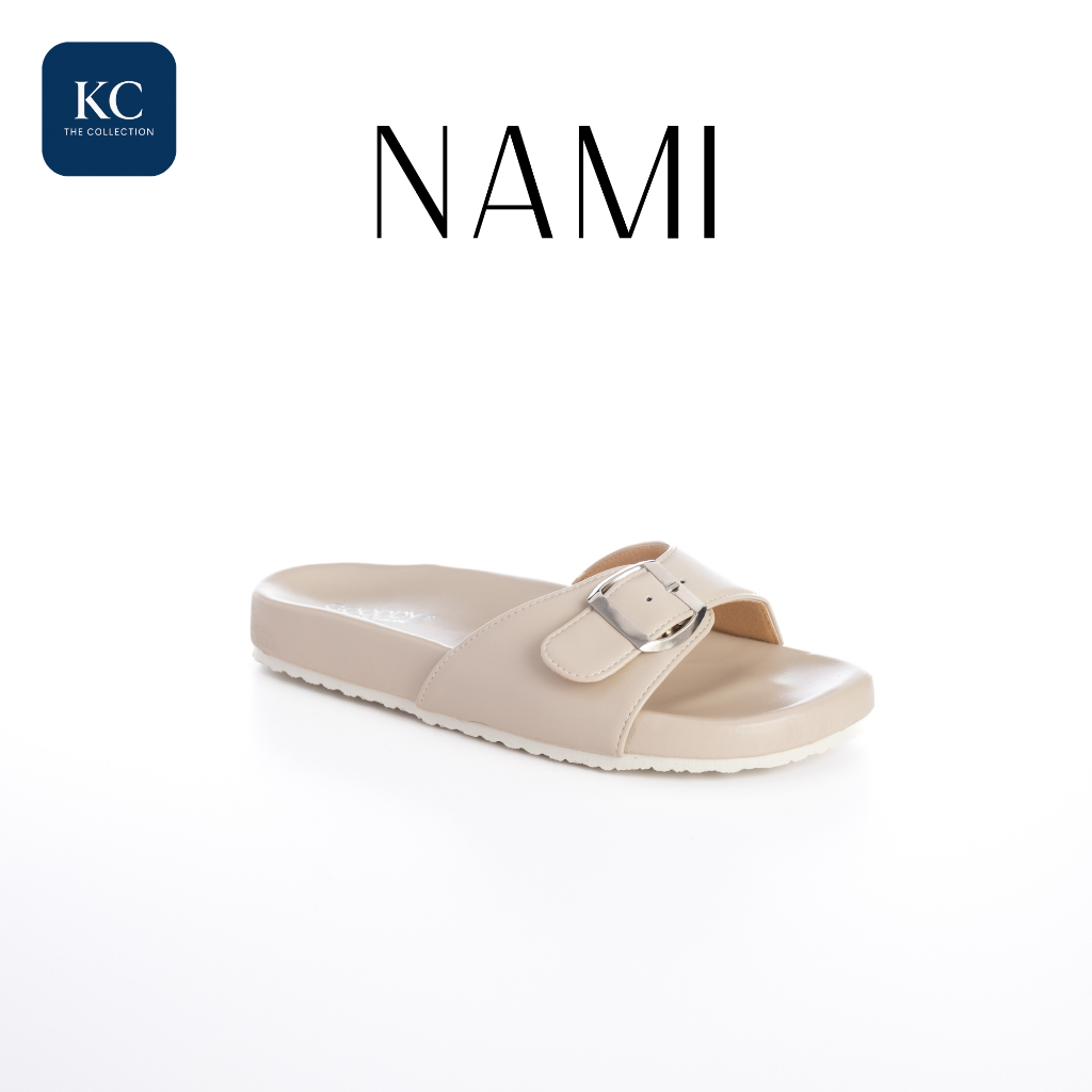 รองเท้าแตะหัวเข็มขัดผู้หญิง สายปรับได้ พื้นนุ่ม ใส่สบาย รุ่น Nami | KC The Collection