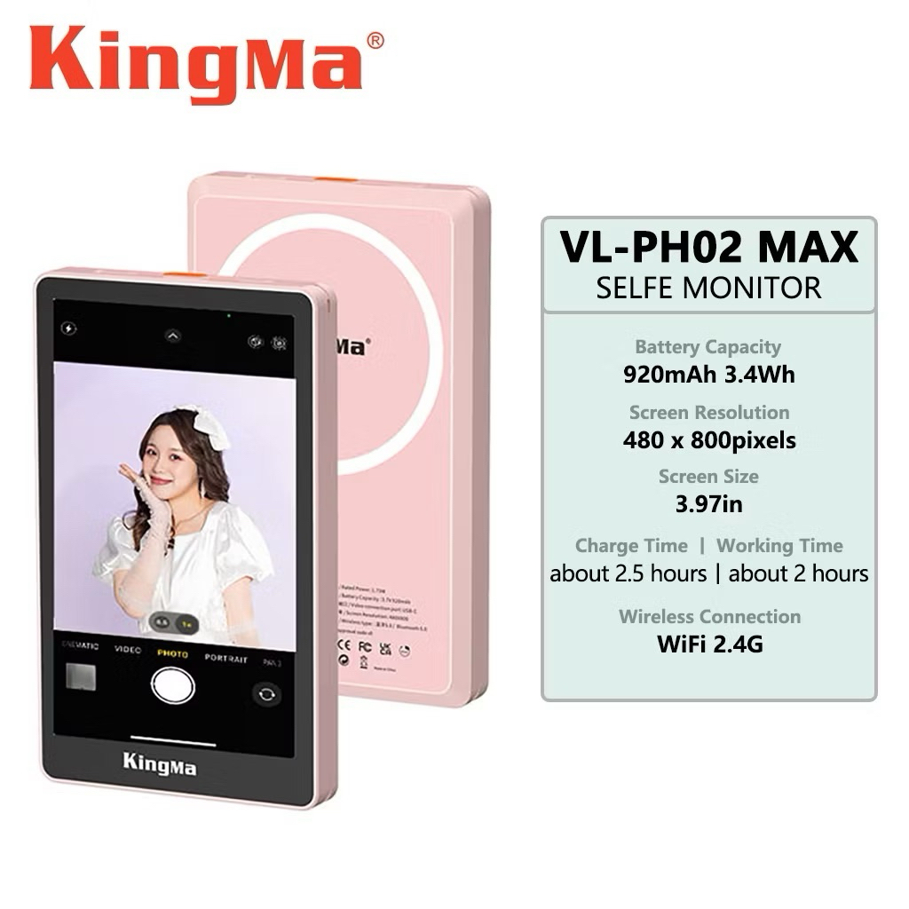 Kingma PH02 Max Magnetic Vlog selfie Monitor Screen
