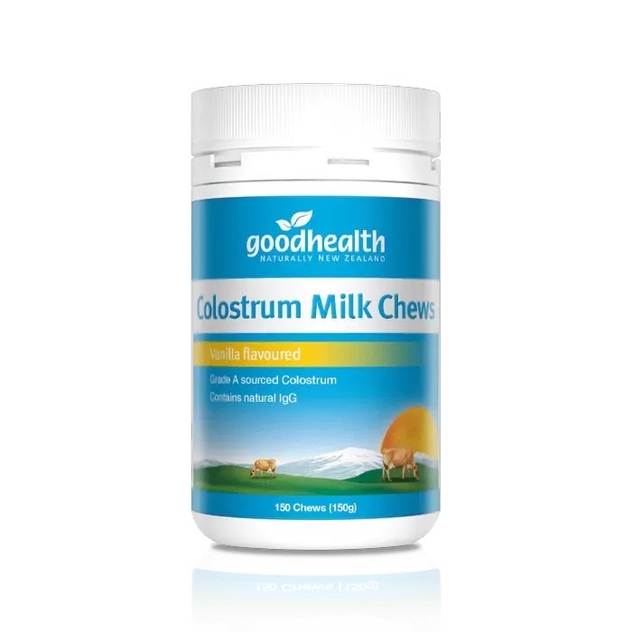 Goodhealth Colostrum Milk Chews - Vanilla นมแคลเซียมสูง นมอัดเม็ดชนิดเคี้ยวกลืนรสวานิลลา 150 เม็ด