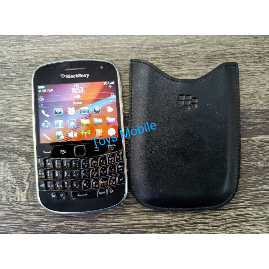 Blackberry Bold 9900 เครื่องแท้ศูนย์ รองรับ WiFi +จอสัมผัส สภาพดีพร้อมใช้ แถมซองหนังแท้ BB
