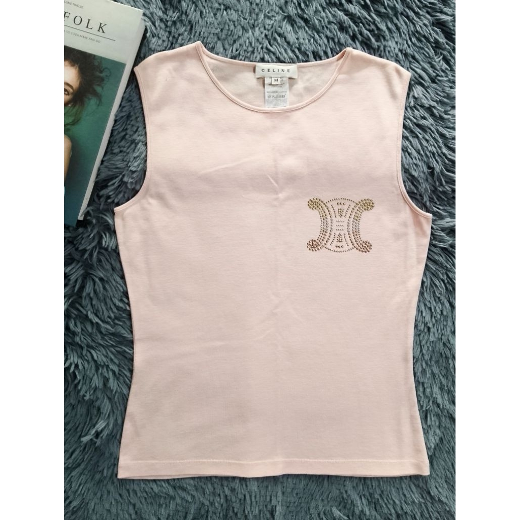 เสื้อ Celine แท้ tank top sz.m