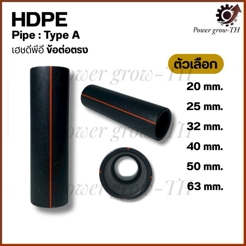 ข้อต่อไฟฟ้า HDPE Pipe:Type A,B,C ข้อต่อตรง(Aสวมด้านในทั้ง2ด้าน)(Bสวม1ข้างอีกข้างเกลียวใน)(Cสวม1ข้างอีกข้างเกลียวนอก)