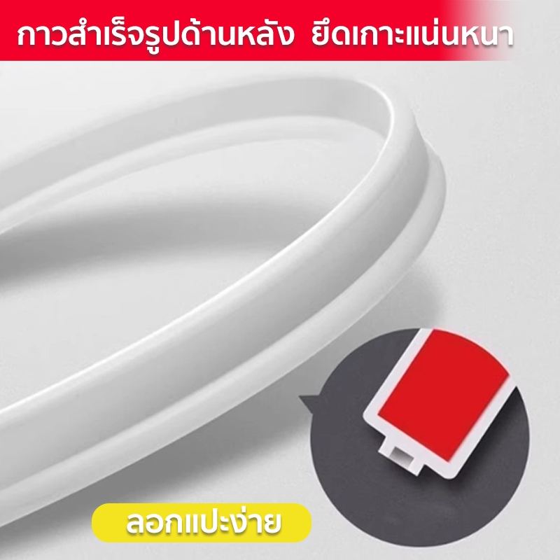 【ให้แถมกาวซีล】FUISYU แถบซิลิโคนกันน้ำ แถบกันน้ำ ขอบยางกั้นน้ แถบซิลิโคนกันน้ำดัดรูปร่างไ แถบกันน้ ความยาวตัดได้ตามต้องกา - รูปที่ 3