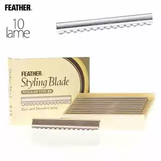 💥ของแท้💯%·ส่งด่วน💥เซบาสเตียน ใบมีด ซอยผม สไตล์ลิ่ง FEATHER Styling Blade เฟสเธอะ #ใบซอยผม 1กล่อง10ใบ